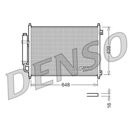 Denso Air Conditioning Condenser fits Nissan X-Trail 2011-2014