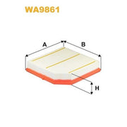 WIX Engine Air Filter WA9861