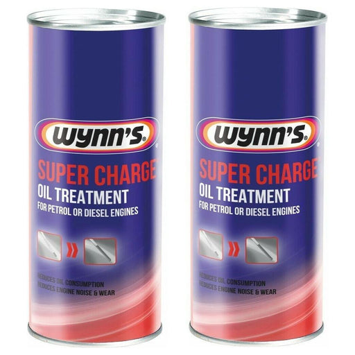 2x Wynns Supercharge Oil Treatment Additive for Petrol & Diesel Engines 425ml Wynns - NN4 Online 