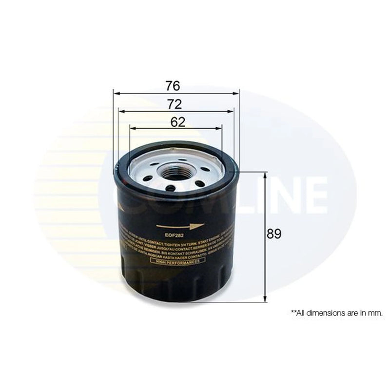 Comline Engine Oil Filter fits VW California T5 Camper 2009-2015 2.0