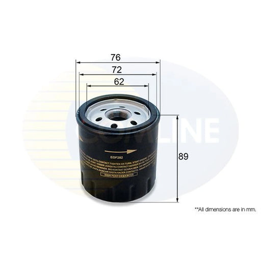 Comline Engine Oil Filter fits VW California T5 Camper 2009-2015 2.0