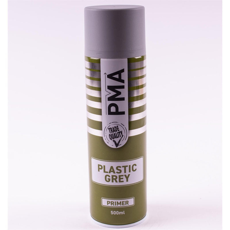 Autotek Professional Grey Plastic Primer 500ml Spray Paint High Coverage[2] Autotek - Dynamic Drive