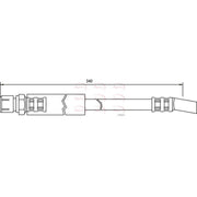 Apec Brake Hydraulic Hose Line Front fits Bedford Astra Van Estate 1984-1991