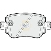 NAPA Front & Rear Pads fits Audi A1 2014-2018