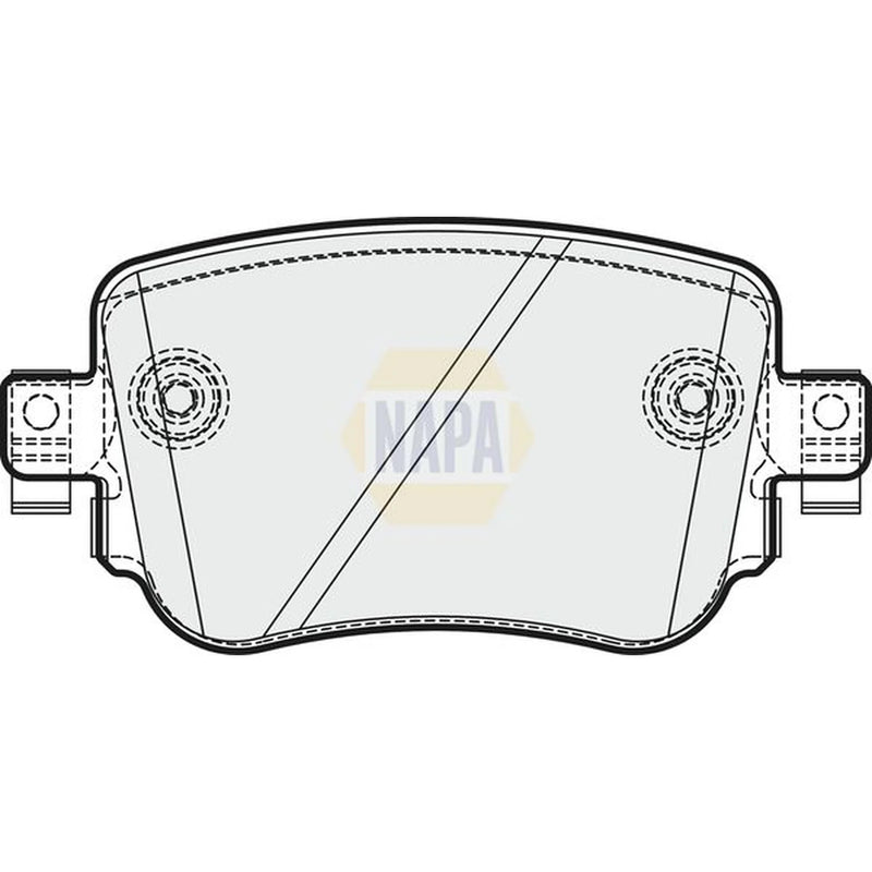 NAPA Rear Brake Pad Set fits Audi A1 2014-2018