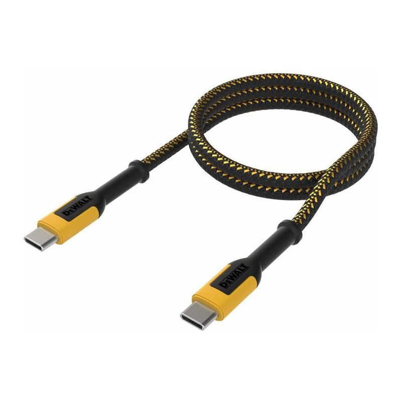 Dewalt Telecoms USB C to USB C 100W Reinforced Charging Cable 1.2m (4ft) DEWALT Telecoms - Dynamic Drive