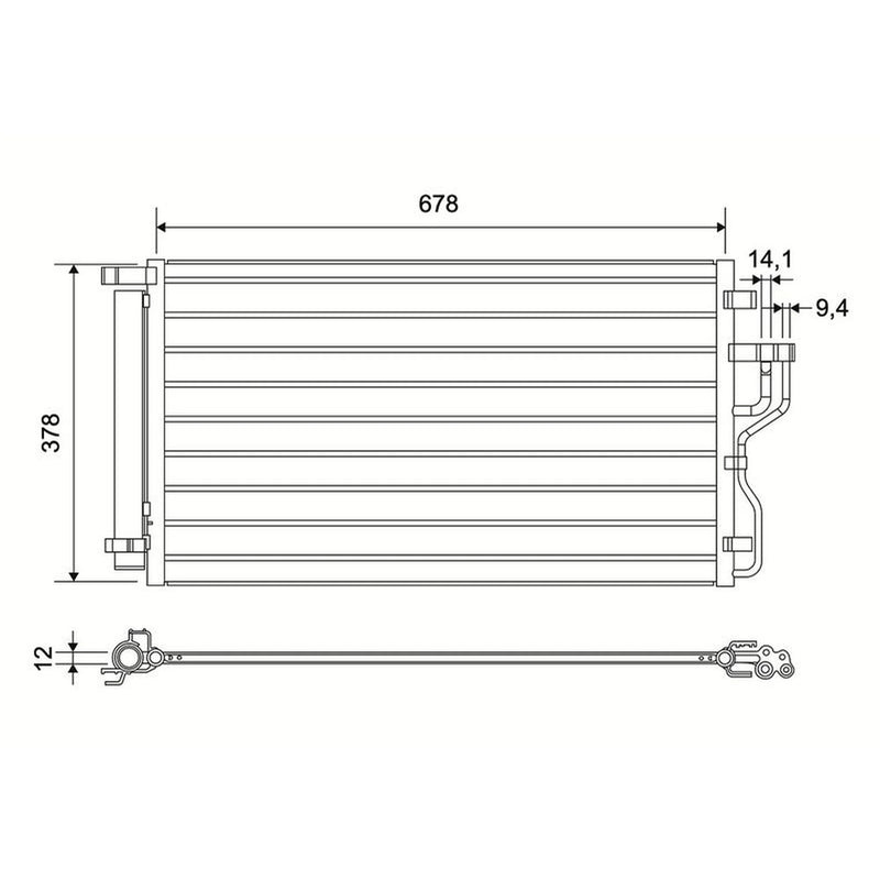 Valeo Air Conditioning Condenser 822826