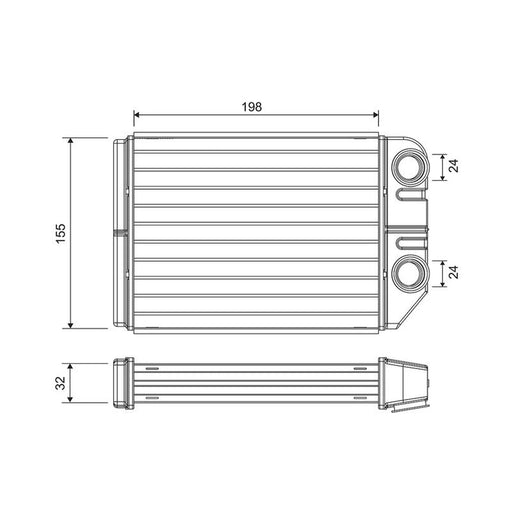 Valeo Heater Matrix Core Heat Exchanger 811575