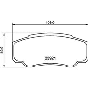 DON Rear Brake Pad Set fits Citroën Relay I 1994-2002 1.9 2.0 2.5 2.8