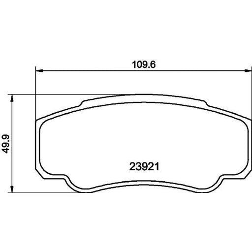 DON Rear Brake Pad Set fits Citroën Relay I 1994-2002 1.9 2.0 2.5 2.8