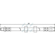 Apec Brake Hydraulic Hose Line Front BHO4277