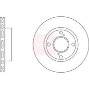 Apec 2 x Vented Brake Discs fits Suzuki Celerio 2014 on 1.0
