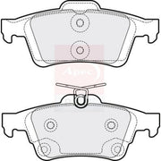 Apec Rear Brake Pad Set fits Ford C-Max II 2010-2019 1.0 1.5 1.6 2.0