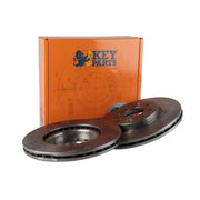 Key Parts 2 x Vented Front Brake Discs KBD4553-x2