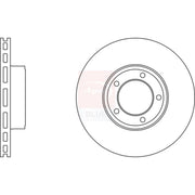 Apec Front Brake Vented Discs & Pads fits Jaguar Xj 1989-1996 6.0