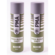 2x High Build Primer - 500ml Spray On Paint - Autotek Grey Aerosol High Coverage Autotek - Dynamic Drive