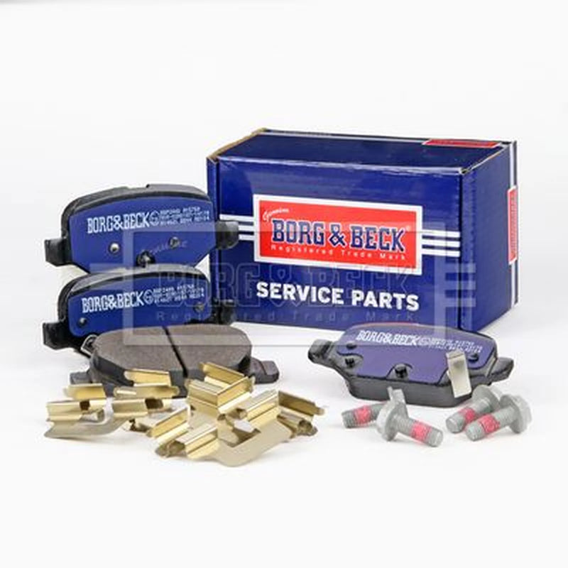 Borg & Beck Front & Rear Brake Discs & Pads fits Fiat 500 C 2011 on 1.4