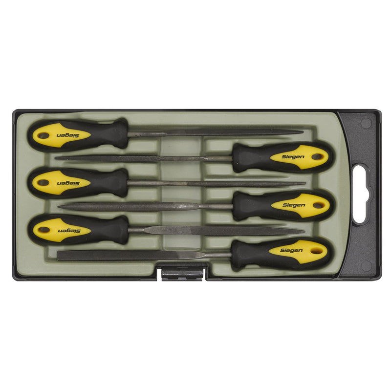Seigen by Sealey Needle File Set 6pc 100mm S0628 Seigen by Sealey  - Dynamic Drive