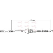 Apec Handbrake Cable Left Rear fits Ford Focus II 2004-2012 1.4 1.6 1.8 2.0 2.5