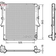 Denso Engine Radiator DRM45054