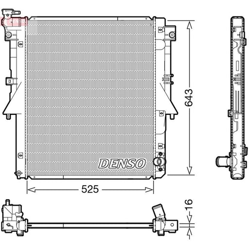 Denso Engine Radiator DRM45054