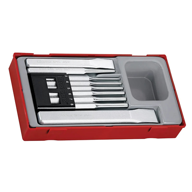 Teng TTPC09 Punch & Chisel Set, 9 Piece - TTPC09