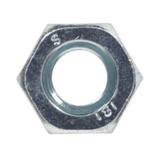 Sealey Steel Nut DIN 934 M10 Zinc Pack of 100 SN10 Sealey - Dynamic Drive