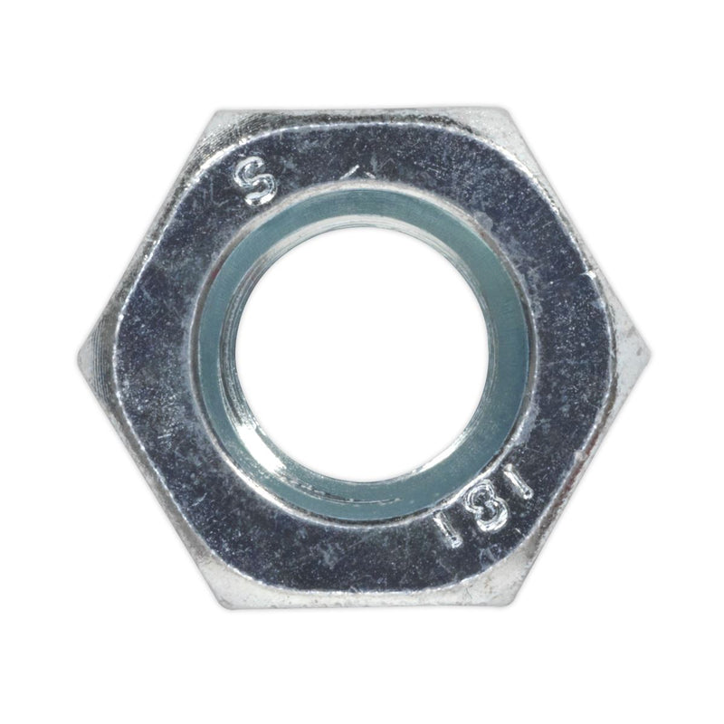 Sealey Steel Nut DIN 934 M10 Zinc Pack of 100 SN10 Sealey - Dynamic Drive