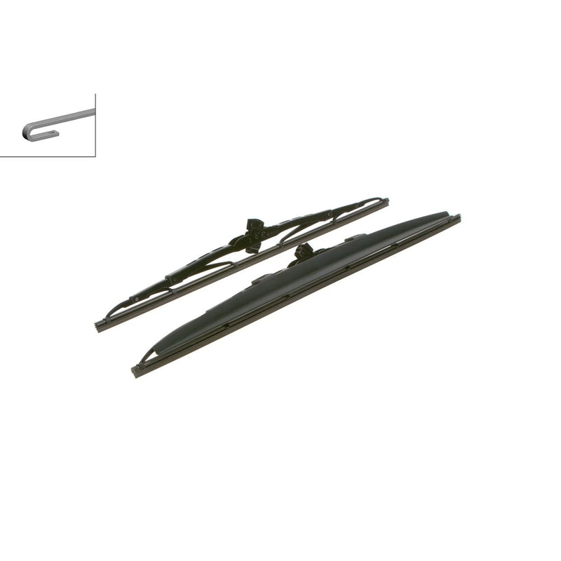Bosch Front & Rear Super Plus Wiper Blade Set fits Honda Civic 1991-1995 1.6