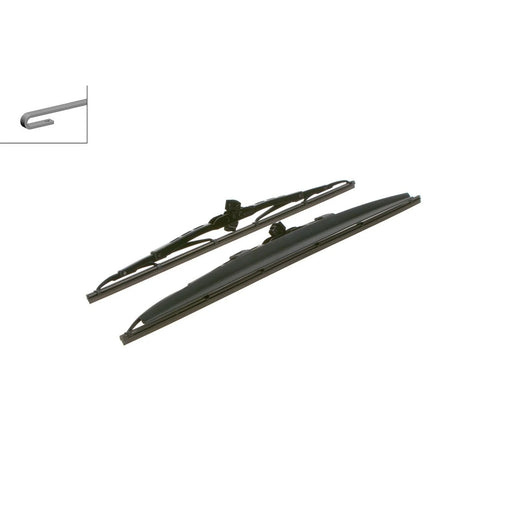 Bosch Conventional Front Wiper Blade Set 500mm + 450mm — SP20/ fits Citroën Saxo