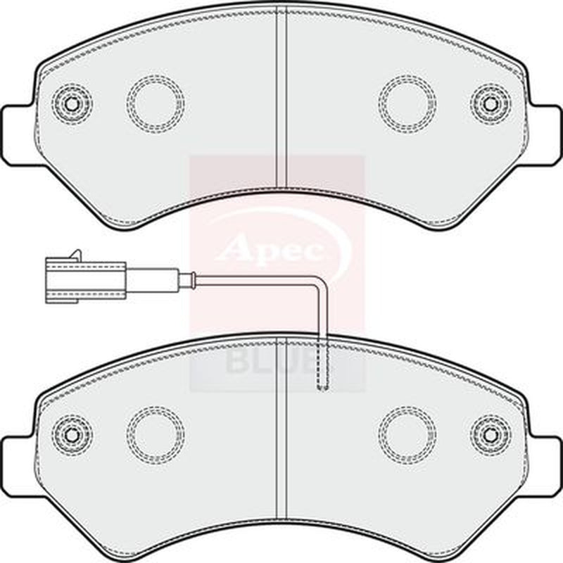 Apec Front Brake Pad Set fits Citroën Relay III 2006-2023 2.0 2.2 3.0
