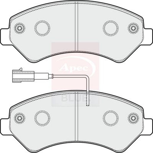 Apec Front Brake Pad Set fits Citroën Relay III 2006-2023 2.0 2.2 3.0