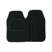 Streetwize Standard Universal Mat Set - Velour - Black/Black Binding - 4 Piece