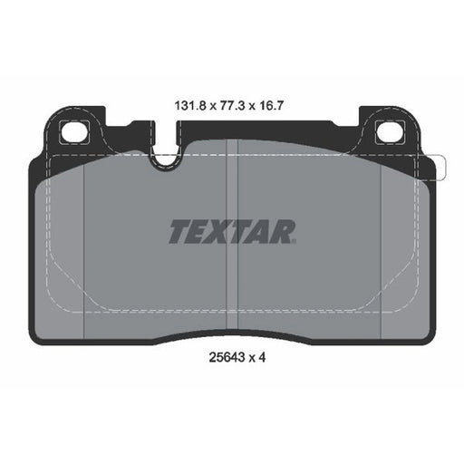Textar Front Brake Pad Set 2564305