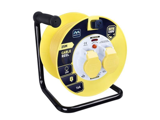 Masterplug Cable Reel 110V 16A Thermal Cut-Out 25m Masterplug - Dynamic Drive