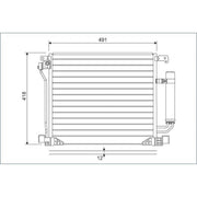 Valeo Air Conditioning Condenser 822587