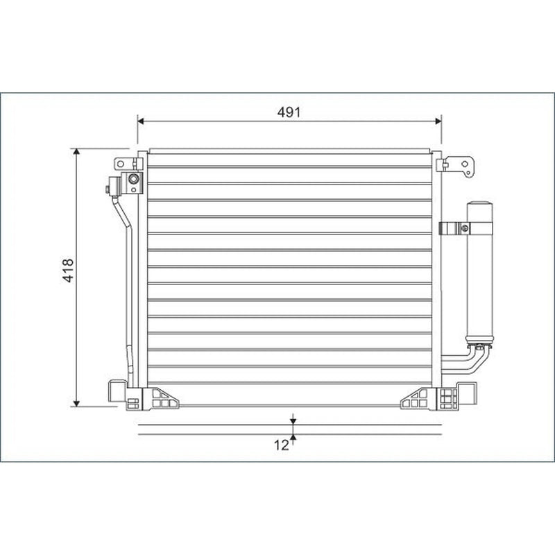 Valeo Air Conditioning Condenser 822587