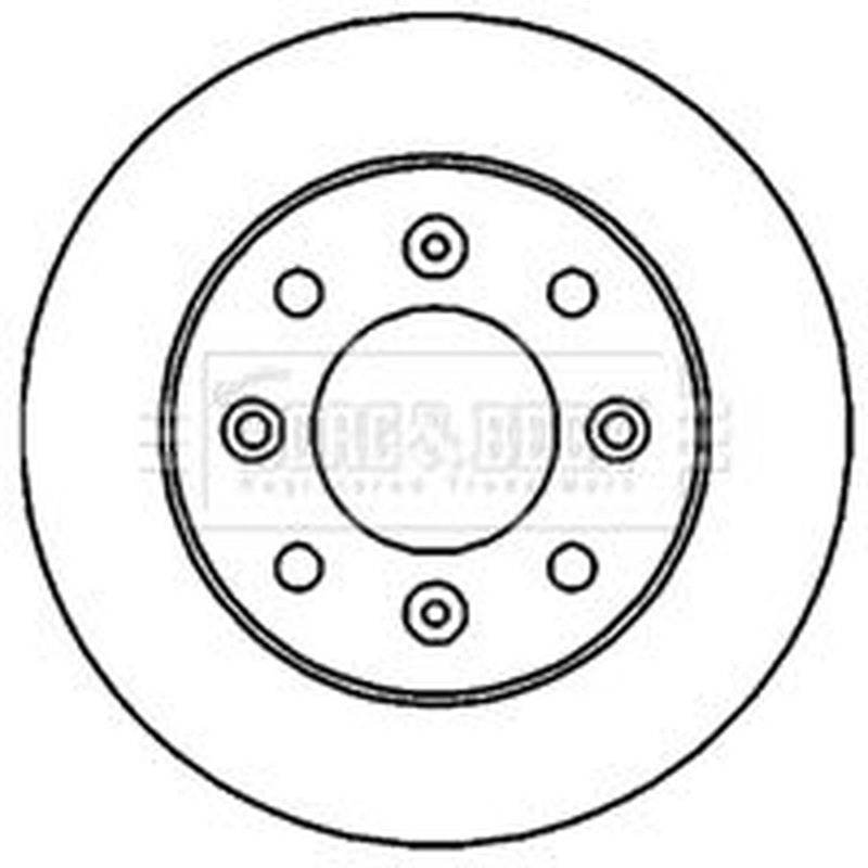 Borg & Beck Front Brake Vented Discs & Pads fits Tata Indica 1998-2002 1.4