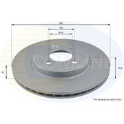 Comline Front Brake Discs & Pads fits Mini Mini Clubman 2010-2014