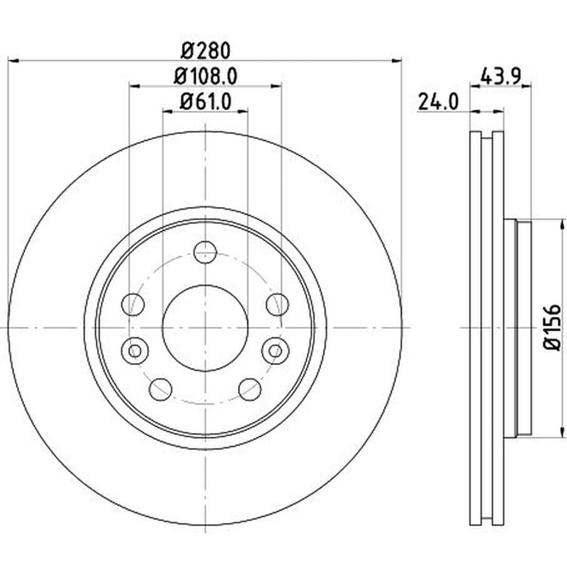 Mintex Front & Rear Brake Discs & Pads fits Renault Laguna I 1997-2001 2.9