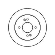 Abtex Rear Brake Solid Discs & Pads fits Kia Picanto II 2011-2017 1.0 1.2