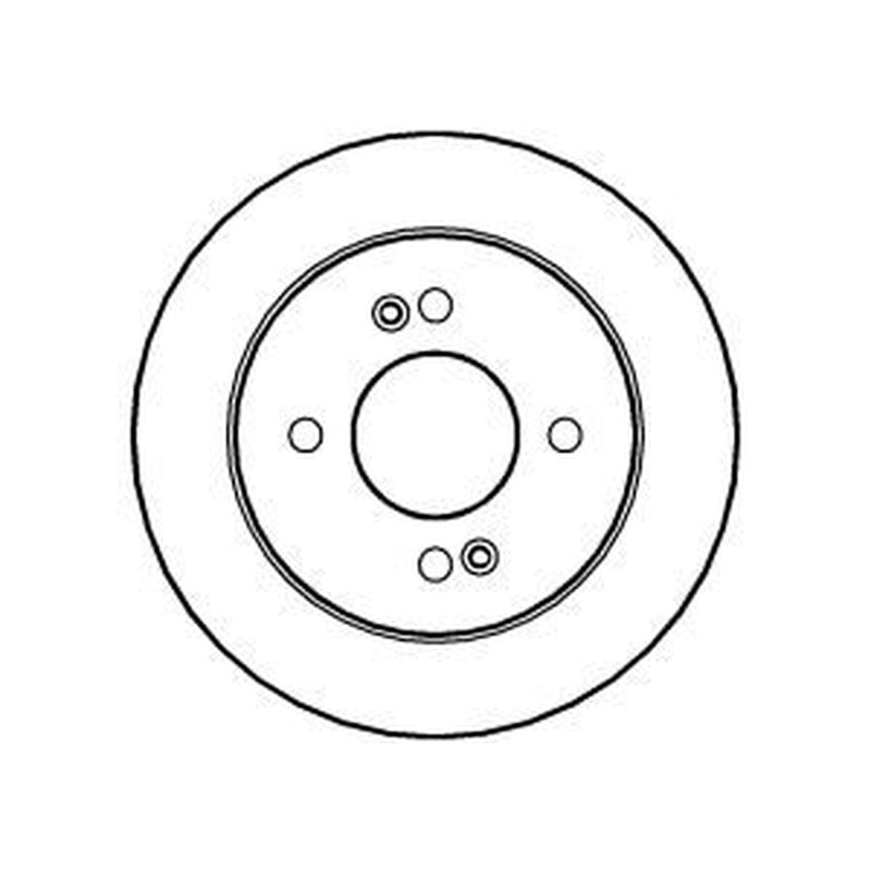 Abtex Rear Brake Solid Discs & Pads fits Kia Picanto II 2011-2017 1.0 1.2