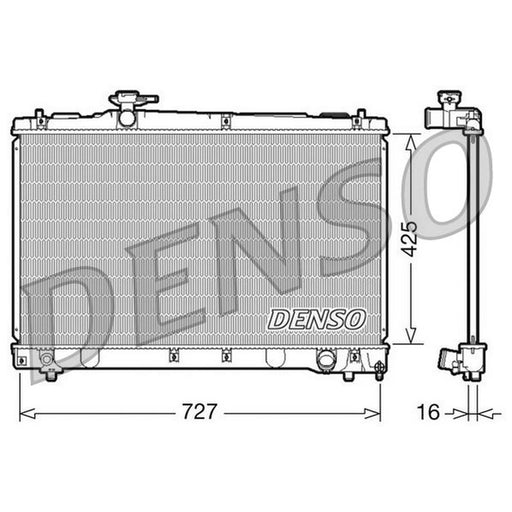 Denso Engine Radiator fits Toyota Avensis Verso 2001-2009 2.0 2.4