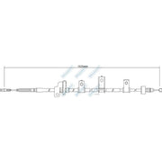 Apec Handbrake Cable Left Rear BBC3254