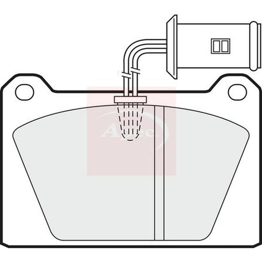 Apec Front Brake Pad Set fits Austin Metro I Fastback 1980-1990 1.0 1.3