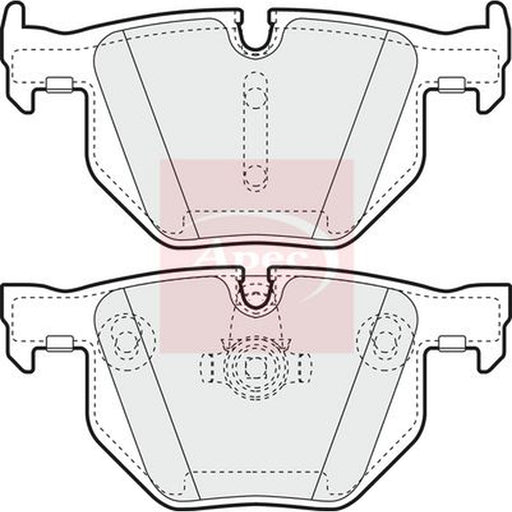 Apec Rear Brake Pad Set fits BMW 5 2001-2010