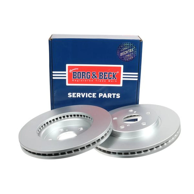 Borg & Beck Front Brake Vented Discs & Pads fits Toyota Camry 2001-2006 2.4 3.0