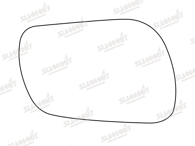 Summit Heated Base Plate With Standard Mirror Glass fits Mazda 3 03 to 09 RHS Summit - Bars 4 Cars