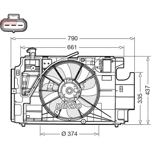 Denso Engine Cooling Fan