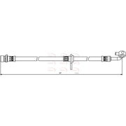 Apec Brake Hydraulic Hose Line Front Right fits Honda Cr-V III 2006-2012